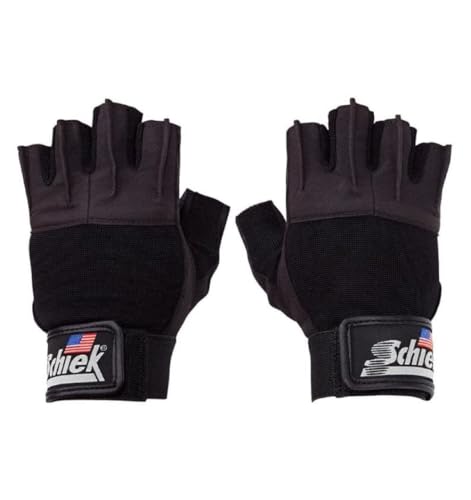 Schiek Sports 530 Platinum Lifting Gloves with Gel Pad - Amara Leather Weightlifting Gloves for Women and Men - size: X-Small