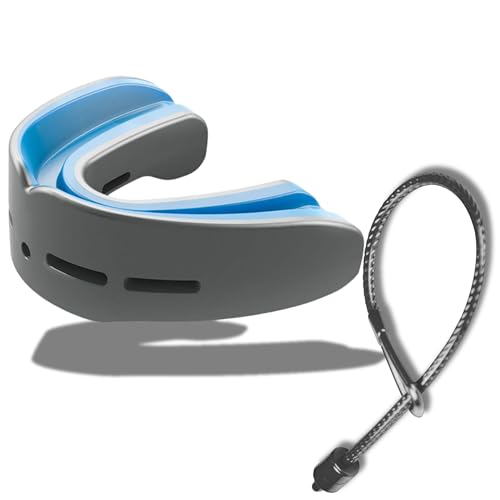 Shock Doctor Nano Double Mouthguard, Protects Upper and Lower Teeth, Youth & Adult available - color: Carbon, size: Adult