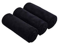HOPESHINE Gyms Towels for Men & Women Microfiber Exercise Fitness Home Absorbent Sweat Yoga Towels Sports Towels Soft Fast Drying 16inch x32inch 3-Pack - color: Black 3-pack