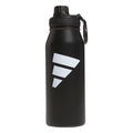 adidas Stainless Steel Metal Water Bottle 34 oz (1L) Screw Cap - color: Black/White/2