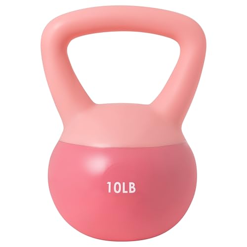 ALTLER Soft Kettlebell 10-50LBS Safe Strength Training Kettlebell Anti-Slip Grip Weight for Home Workouts and Men/Women/Beginners - size: 10LB