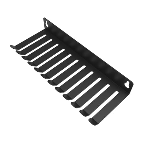 Wall Mount Cable Hanger Cable Rack Organizer Holder with 11 Slots or Cord Management Cable Storage (9INCBH)