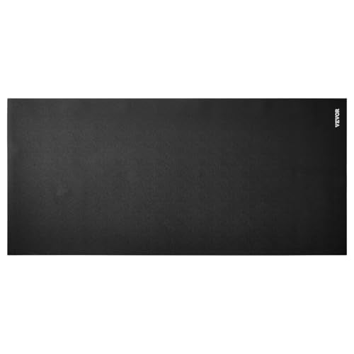VEVOR Treadmill Mat for Carpet Floor, Exercise Equipment Mat for Treadmills, Stationary & Recumbent Bikes, High Density PVC Floor Protector Gym Mats, Waterproof and Non-Slip for Home Gym - size: 24"x 52"x 0.16"