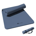 KEEP Extra Wide Yoga Mat, 7mm Thick 72" x 32" Exercise Mat | 7mm thick Extra wide yoga mat with carry strap for home workout, yoga, exercise and Pilates - color: Navy Blue