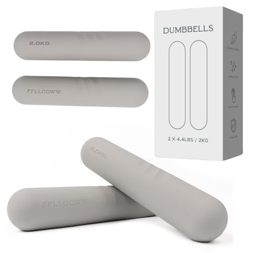 Dumbbell - Hand Weights for Exercise, Muscle Toning, Muscle Toning, Strength Building & Full Body Workout - color: TAUPE, style: 4.4 lb
