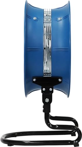 patterson BLUE 20” High Velocity Industrial Air Circulator Fan with 14” Blade, Heavy-Duty 3-Speed Metal Floor Fan for Garage, Workshop, Home Gym, Warehouse, Patio & Commercial Use