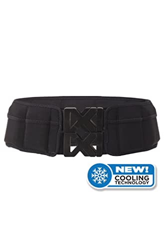 Weighted Fitness Belt - Walking, Running, Training Belt with Adjustable Weights up to 10 lbs, Cooling Technology, Unisex - color: Black, size: X-Small