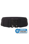 Weighted Fitness Belt - Walking, Running, Training Belt with Adjustable Weights up to 10 lbs, Cooling Technology, Unisex - color: Black, size: Medium