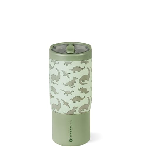 HydroJug Sport 14 oz Insulated Kids Water Bottle with Straw, Dinosaur - color: Dinosaur, size: 14oz