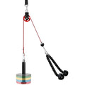 LFJ LAT Pull Down and Lift Weight Pulley System Cable Machine Pulley Attachment for Triceps Pull Down, Biceps Curl, Back, Forearm, Shoulder Home Gym Equipment - style: Red set with aluminum alloy pulley