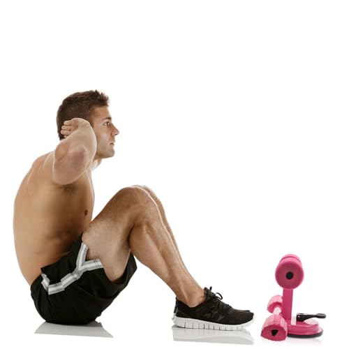 Abdominal Trainer Machine Exercise Bar Suction Cup Sit-up Aid Fitness Bar for Home Exercise Random Color
