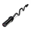 CAP 48" Olympic Super Curl Bar | Heavy Duty Solid Steel, 500 lb Capacity - color: Black, style: Elite
