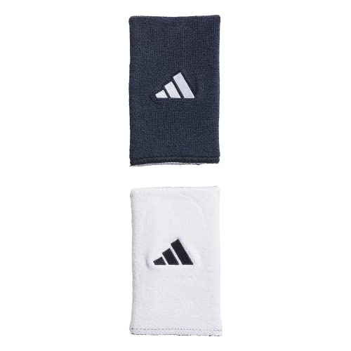 Adidas Unisex-Adult Interval Reversible Wristband – Athletic Sweatband for Men and Women - color: Collegiate Navy/White/2.0/Large