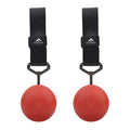 Rock Climbing Solid Training Cannonball Bomb Power Pull Up Ball Hold Grips for Straps for Finger, Forearm, Biceps, Back Muscles - color: Red (3.5")