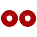 Micro Gainz Standard 1-Inch Center Hole Fractional Weight Plates Set of 2 Plates, Choose Set (.25LB-1.25LB), Designed for Standard 1-inch Barbells & Dumbbells, Made In USA - color: 1lb Red