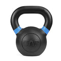 WF Athletic Supply Powder Coated Kettlebells, Black Matte Kettlebell Weights for Strength Training, Conditioning and Functional Fitness, LB and KG Markings - color: c. 26 LB