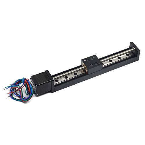 1PCS Mini Linear Rail Guide Slide Actuator T6x1 Lead Screw with NEMA11 Stepper Motor,150mm Effective Stroke Length for DIY CNC Router Parts X Y Z Linear (Size:150mm) - size: 150mm