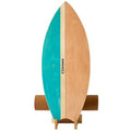 XCMAN Surf Balance Board Trainer with Roller Wooden Exercise Balancing Stability Trainer - Non Slip Surface for Adults Kids|Balance Board for Surfing,Snowboarding,Skateboarding,Hockey,Yoga Training - color: Rocket Green