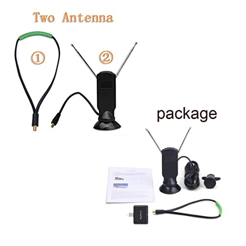 MyGica Type-C USB TV Tuner Card, Watching ATSC Digital TV Anywhere, Freeview HD TV Receiver, Recast Wireless HDTV Stick Tuner Adapter, USB TV Antenna for Android Phone Tablet PC Pad, No Internet Need