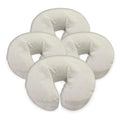 London Linens Pack of 4, Premium Extra Thick 100% Cotton Flannel Massage Tables Face Cradle Covers Cozies Fitted - Includes 4 pcs (Natural) - color: Natural, size: 4