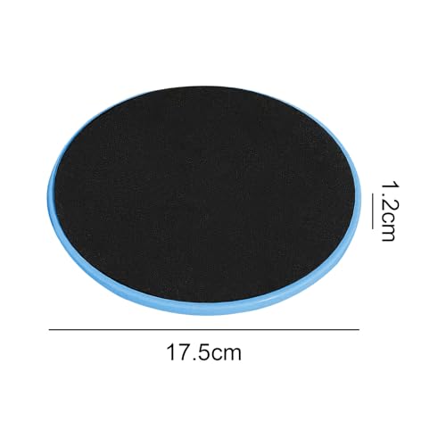 17.5cm/6.89In Round Core Sliders for Working Out,Set of 4 Exercise Core Pilates Sliders,Floor Foot Slider for Exercise 2 Color - color: blue + purple