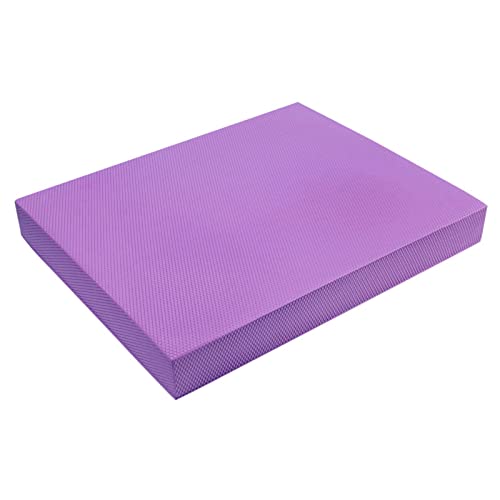RiToEasysports Fitness Yoga Balance Mat, Balance Training Foam Pad Flat Support Soft Cushion High Exercise Yoga Mat Training Mats for Women Mats - color: Dark Rattan Purple