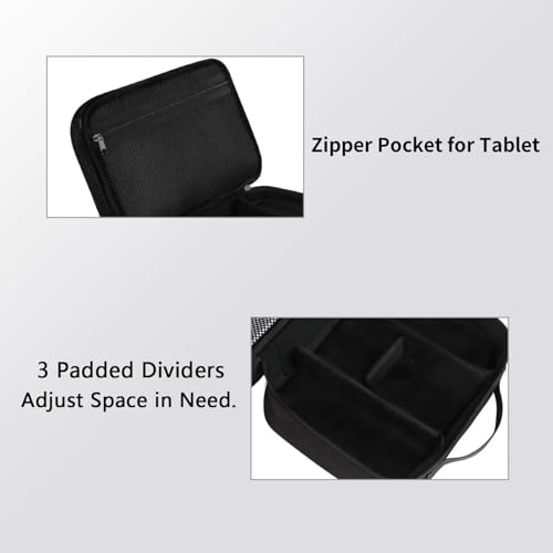 MATEIN Electronics Organizer Travel Case, Water Resistant Cable Organizer Bag for Travel Essentials, Gifts for Men, Storage Bag for Camera Accessories, Phone, Cord & Tablet, Black - color: Antique Black, size: Medium
