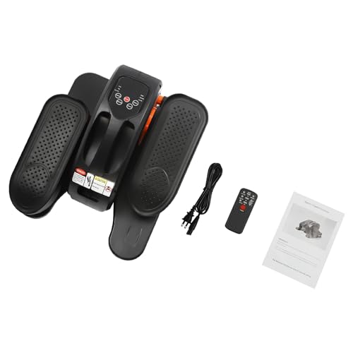 Under Desk Elliptical Machine,50W Electric Elliptical Leg Exerciser with 5 Adjustable & Remote Control, Portable Quiet Elliptical Exercise Machine 55.1 lbs Capacity for Homes, Gyms, Hospitals - color: Orange