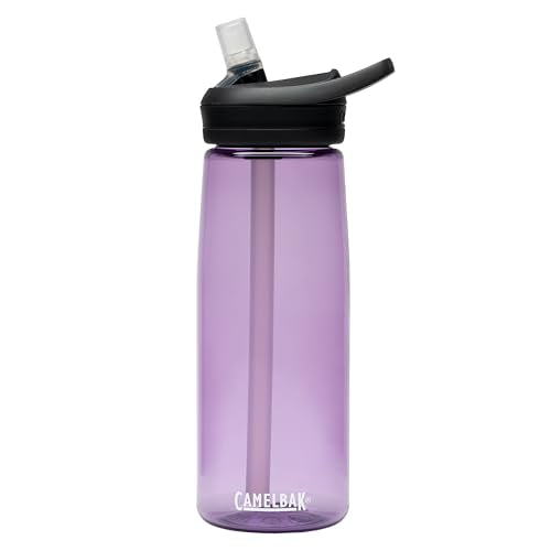 CamelBak Eddy+ Water Bottle with Bite Valve Straw, Leak‑Resistant Easy‑Sip Design for Everyday Hydration, 25oz, Lavender - color: Dusty Lavender, size: 25 Ounces