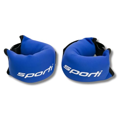 Sporti Fitness Wrist Weights - Water Weights for Aqua Belt Pool Exercise, Comfortable Fit - color: Wrist Weight - Blue - 2lbs