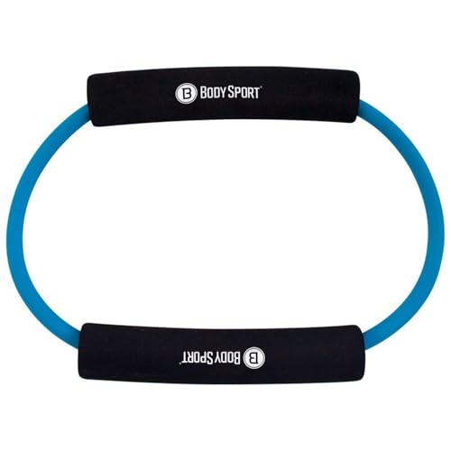 Body Sport Loop Tubing , Resistance Band with Foam Pad Handles for Strength Training and Rehabilitation - color: Blue, size: Light