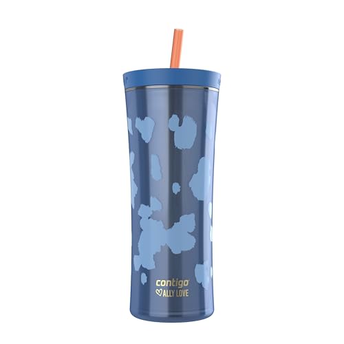 Contigo x Ally Love Shake & Go Tumbler, Autoclose Lid, Leak Proof, 20oz, Stellar Jay - color: Stellar Jay