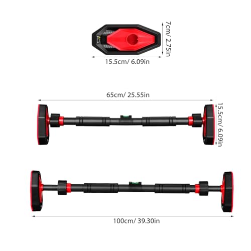 Mipcase Pull up Bar for Doorway No Drill Pull up Bar with Secure Locking and Comfortable Grip Home Fitness Equipment for -Ups Chin-Ups Upper Body Strength Training 39.37 X 6.10 X 2.75 in