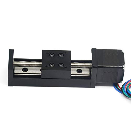 1PCS Mini Linear Rail Guide Slide Actuator T6x1 Lead Screw with NEMA11 Stepper Motor,50mm Effective Stroke Length for DIY CNC Router Parts X Y Z Linear (Size:50mm) - size: 50mm
