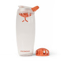 Promixx Pursuit Protein Shaker Bottle – 32oz Silent Snap-Fit Mixer for Lump-Free Shakes – Leak-Proof BPA-Free Ecozen Gym Shaker with Measurement Marks for Fitness and Travel – Clear - color: Clear, style: 32oz