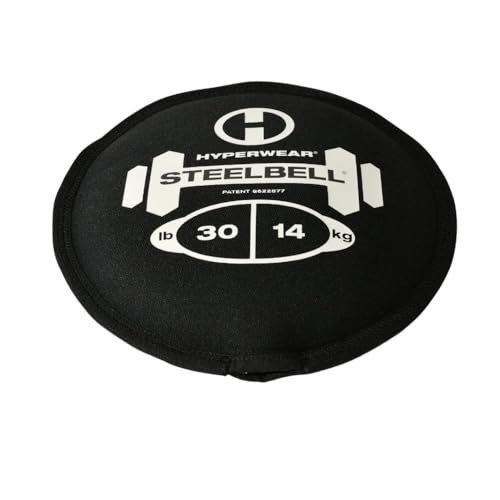Hyperwear SteelBell - Hyper Flex 4-Way Stretch Neoprene, Patented No-Leak Slam Ball Kettlebell Strength Training - Sustainably Sourced USA Steel Shot - size: 30-Pound