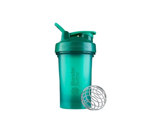 BlenderBottle Classic V2 Shaker Bottle Perfect for Protein Shakes and Pre Workout, 20-Ounce, Emerald Green - color: Emerald Green, size: 20 Ounces