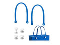 Replacement Straps for Large Rubber Beach Bag, Replacement Handles with 4 Snaps for Rubber Beach Bag, EVA Bag Strap Replacement, Beach Bag Repair Kit - color: Blueyed