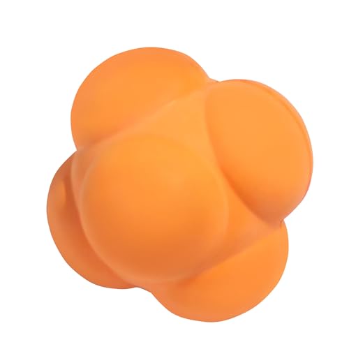GSE Games & Sports Expert Sports Reaction Balls, Reactivity Ball for Field Training, Agility Trainer for Baseball, Rubber Bounce Balls for Hand-Eye Coordination & Speed Reflex Training - color: Orange, style: 1-Pack