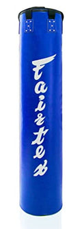 Fairtex HB6 6 Ft. Banana Bag Punching Bag for Muay Thai, Boxing, Kickboxing, MMA - 14.17" W x 70.87" H - color: HB6 Blue, size: Unfilled