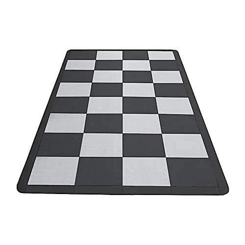 Speedway Garage Floor Mat kit for Motorcycle, Small, Checkered - Black/White - color: Checkered - Black/White, size: Garage Kit - Motorcycle