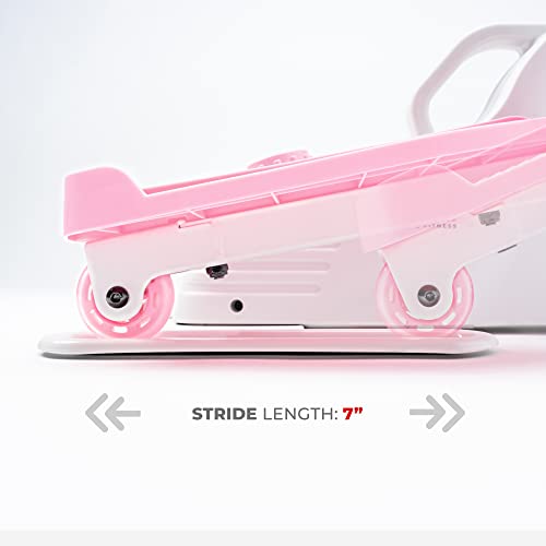 Sunny Health & Fitness Under Desk Pedal Elliptical Machine Leg Exerciser - color: Pink