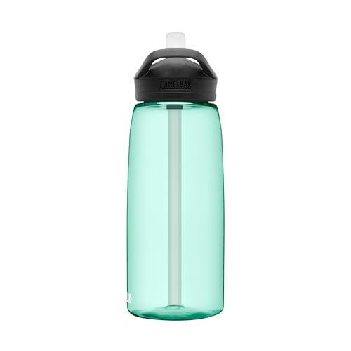 CamelBak Eddy+ Water Bottle with Bite Valve Straw, Leak‑Resistant Easy‑Sip Design for Everyday Hydration, 32oz, Mint - color: Mint, size: 32 Ounces