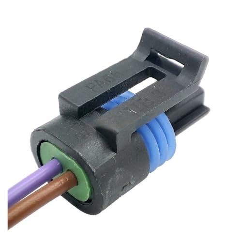 Speaker Connector 1/5/10Set2 Pin/Way Manifold Intake Air Temp IAT MAT ACT se/nsor/s Car Connector Plug with Pigtail Compatible with The 12162197 with 20cm 20AWG 009(5PCS) - size: 5PCS