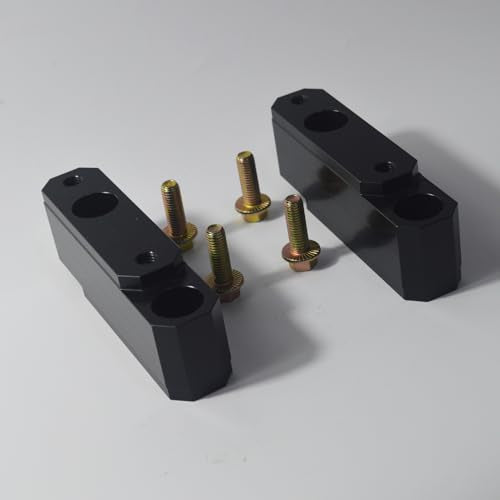 Front Sway Bar Relocation/Drop Bracket Kit for 11-23 Ford F250/F350 Super Duty 4X4 Front Sway Bar Relocation Kit Super Lowers The Front sway bar 2" and Moves 1.25" Forward（2-Piece Set）