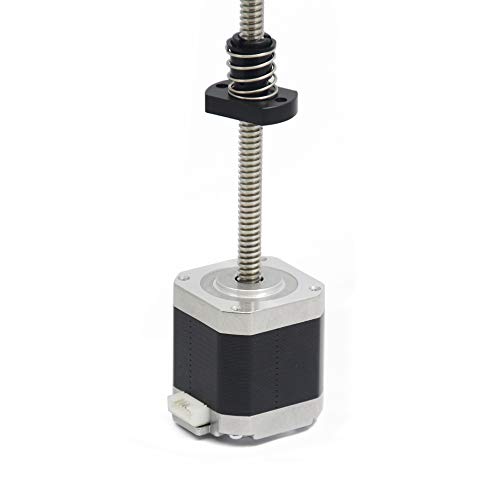 NEMA 17 Stepper Motor 42-48 with Integrated 2mm Lead 240mm T8 Lead Screw | for UV Resin 3D Printers Z Axis or CNC Machine - size: 240-Tr8X2