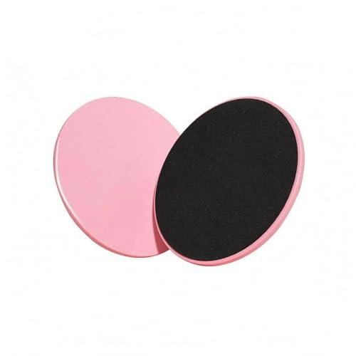 Fitness Sliding Discs Double Sided Core Training Discs Hard Floor Based Core Sliders for Indoor Floors - color: Monet Pink