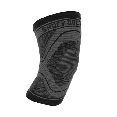 Shock Doctor Knee Compression Sleeve Knee Support Sleeve - Relieves Arthritis Pain, Tendonitis, and Patella Alignment Injuries for Men & Women - Includes 1 Sleeve (1 unit) - size: Large