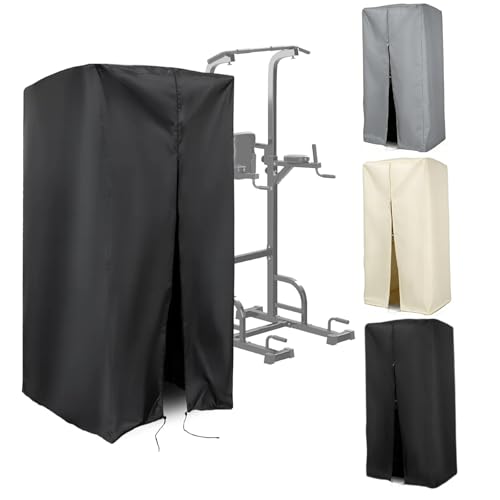 Custom Pull Up Bar Station Cover for Power Tower,Pullup Dip Station Cover | Waterproof Dustproof Heavy Duty Oxford Fabric(420/500/600D)-Customizable Size, Shape & Accessory (Black/Grey/Beige) - color: Customized