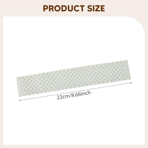 Grip Band Silicone Headband Breathable Nonslip Sports Gripper Holder Elastic Washable Sweatproof Comfortable Suitable for Home Decoration Gift, White